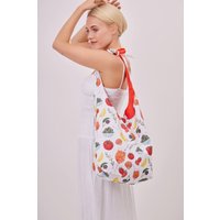 Tomato Knotted Tote Bag