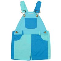 Dotty Dungarees Tonal Colourblock Shorts - Blue 4-5y | Size: 4-5 Years