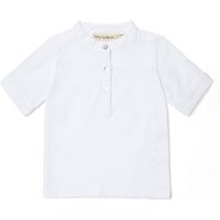 Dotty Dungarees Maxi Short Sleeve Tee - White 8-9y | Size: 8-9 Years
