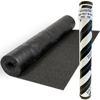 Novecrafto Heavy-Duty Polyester Shed Roofing Felt 10-Year Life Expectancy Roof Felt (5m x 1m) in Black