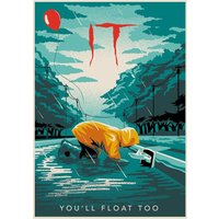 IT Pennywise Lim ed Ed ion A3 Numbered Art Print 42x30 cm