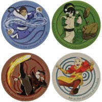 Avatar: The Last Airbender Set of 4 Embossed Metal Coasters