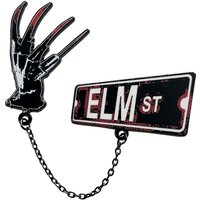 A Nightmare On Elm Street Limited Edition Pin Badge Set with Chain