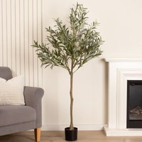 Scottish Everlastings Ltd 165cm Olive Tree in Green