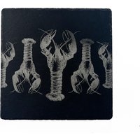 Selbrae House Slate Pot Stand - Lobster Repeat in Dark Grey | Size: 1 Pack