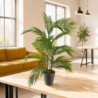 Leaf 90cm Artificial Palm Tree in Decorative Planter in Green