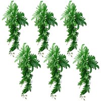 Leaf 6 x 50cm Artificial Trailing Philodendron Large Plant in Green | Size: 6 x 50 cm