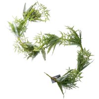 Leaf 180cm Artificial Hanging Trailing Fern Garland Plant in Green