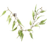 Leaf 125cm Artificial Hanging Trailing Fern Plant in Green