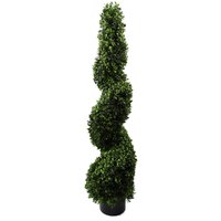 Leaf 120cm Spiral Buxus Artificial Tree UV Resistant Outdoor in Green