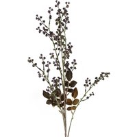 Leaf 85cm Artificial Dark Berry Stem in Purple
