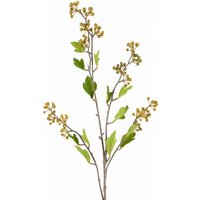 Leaf 90cm Artificial Yellow Berry Stem