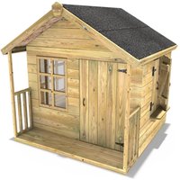 OutdoorToys 5ft x 5ft Wooden Garden Playhouse Raven in Beige