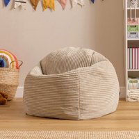 icon Kids Corduroy Beanbag Recliner in Stone