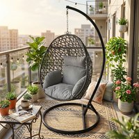 Rattan Hanging Egg Chair Cushions Capacity