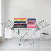 Foldable Clothes Drying Rack Extendable Wings Portable Indoor & Outdoor Laundry Airer