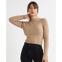 Fitted Super Soft Crew Neck Ribbed Jumper