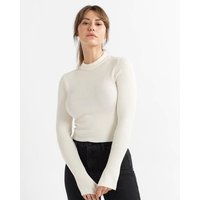 Fitted Super Soft Crew Neck Ribbed Jumper