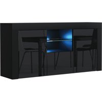 Sideboard LED Lighting & Gloss Doors 145cm