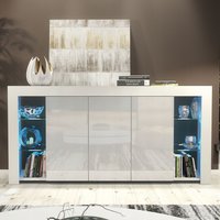 Sideboard LED Lighting & Gloss Doors 164cm