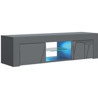 TV Unit LED Lights & Gloss Doors 130cm