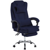 Hygrad Built to Survive Swivel Velvet Office Chair Ergonomic Leisure Chair Height Adjustable Desk Chair in Blue