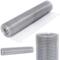 Hygrad Built to Survive Galvanised Steel Welded Chicken Coop Mesh Wire Rabbit Pet Fence Plant Netting 900 & 1100mm Square In Different Sizes (½"