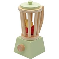 Hygrad Built to Survive Kids Wooden Toy Kitchen Playset Juicer Blender Pretend Mixer Maker Set in Green