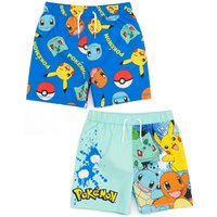 Pokemon Boy's Kids Multi-Pack of 2 Swim Shorts (Blue) in Blue | Size: 3-4 Years