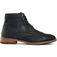 V.GAN Men's Wheat 2 Brogue Boots in Black | Size: 11