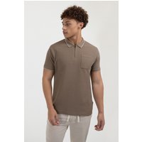 Men's Waffle Textured Polo Shirt