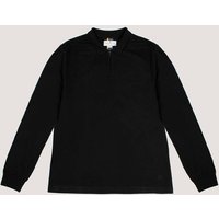 Men's Textured Long Sleeve Polo