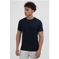 Men's T-Shirt With Contrast Rib Tipping