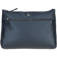 Ashwood Leather Women's 'Balmoral' Real Leather Shoulder Bag in Navy