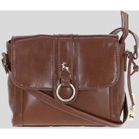 Ashwood Leather Women's Vegetable Tanned Leather Cross Body Bag in Brown