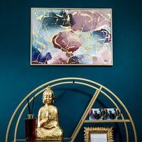 Madison & Mayfair 50X70CM Watercolour Style Framed Canvas with a Gold Frame | Size: 50X70 cm