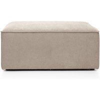 Abakus Direct Doris Footstool in Beige Cord Chenille