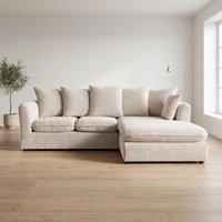 Lucas Water Repellent Velvet Chenille Right Facing Corner Sofa