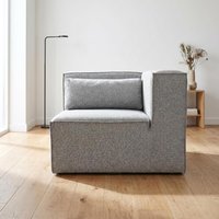 Abakus Direct Doris Basket Weave Corner Unit with Modular Comfort & Timeless Style in Grey