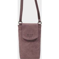 Real Hide Bags Women's 'THEA' Real Leather Mobile Phone Crossbody Bag in Plum