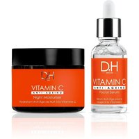 H Anti Ageing Vitamin C Facial Serum + Vitamin C Anti Ageing Night Moisturiser 60ml