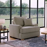 The Great Sofa Company Ophelia Chenille Fabric Armchair in Stone