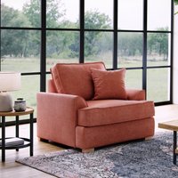 The Great Sofa Company Ophelia Chenille Fabric Armchair in Red