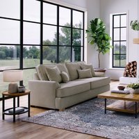 The Great Sofa Company Ophelia 3 Seater Chenille Sofa in Stone