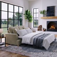 The Great Sofa Company Ophelia Chenille Sofa Bed in Grey | Size: 2 Seater