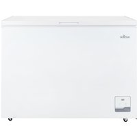 Willow Freestanding 292L Chest Freezer in White | Size: Large