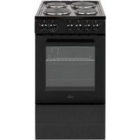 Willow WE50SSB 62L Freestanding Electric Cooker Single Cavity Cooker in Black