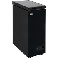 Willow Women's Freestanding 51L Chest Freezer WCF60B with Removable Storage Basket in Black