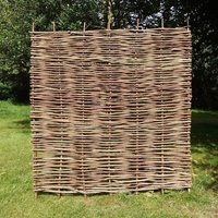 Access Garden Products 3ft(w) x 6ft(h) (0.9m x 1.8m) Hazel Hurdle Fence Panel Premium Weave in Natural