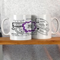 Afewhometruths Personalised 70th Birthday 1956 Milestone Mug in Purple